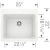 Blanco 401927 Liven Silgranit Laundry Sink: White