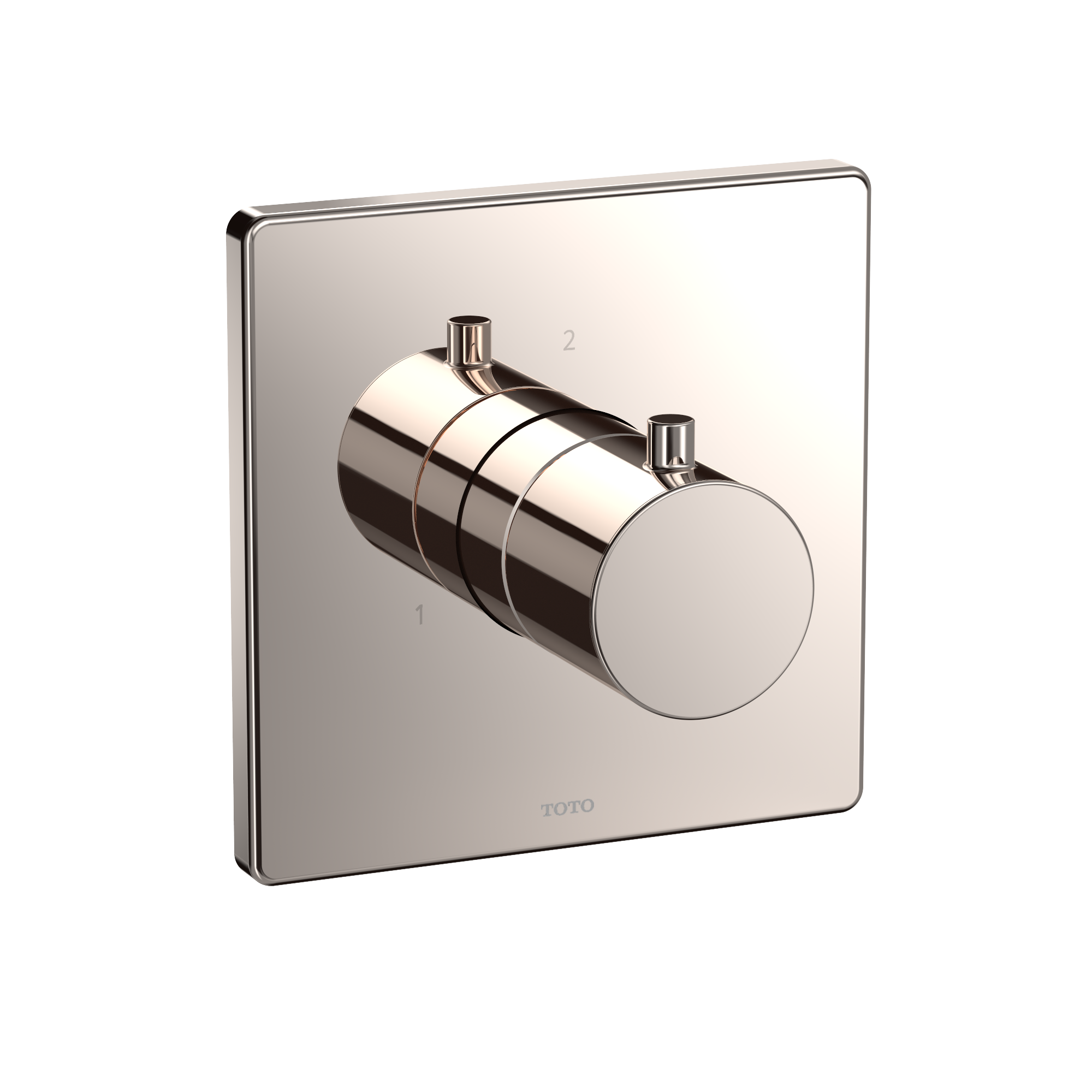 Toto Square Three-Way Diverter Shower Trim, Polished Nickel - TBV02104U#PN