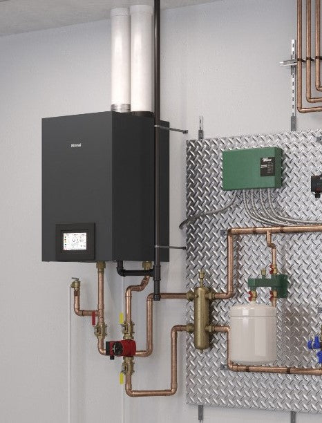 Rinnai RCB Series 399,000 BTU Indoor Natural Gas Wall Mounted Commercial Condensing Solo Boiler - RCB399AN