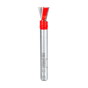 Freud 22-103 dovetail bit with red cutting head and silver cylindrical shank marked with model number.