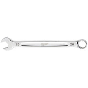 Silver 26MM combination wrench with open end on left and circular ring end on right.