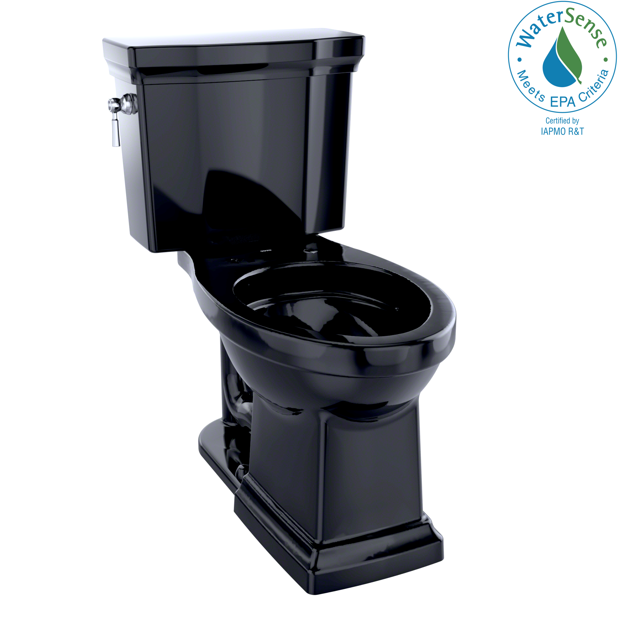 Toto Promenade II 1G Two Piece Elongated Universal Height Toilet 1.0 GPF Less Seat in Ebony