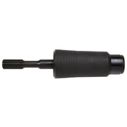 Black metal adapter with spline shaft on left end and SDS-Max socket on right end.