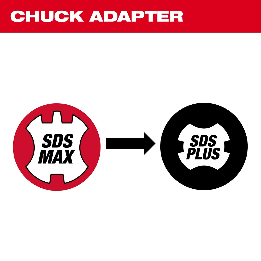 Milwaukee 48-03-3025 SDS-Max to SDS-Plus Bit Adapter