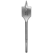 Milwaukee flat boring bit with 1-1/2 inch wide spade head and pointed tip, marked with size designation on shaft.