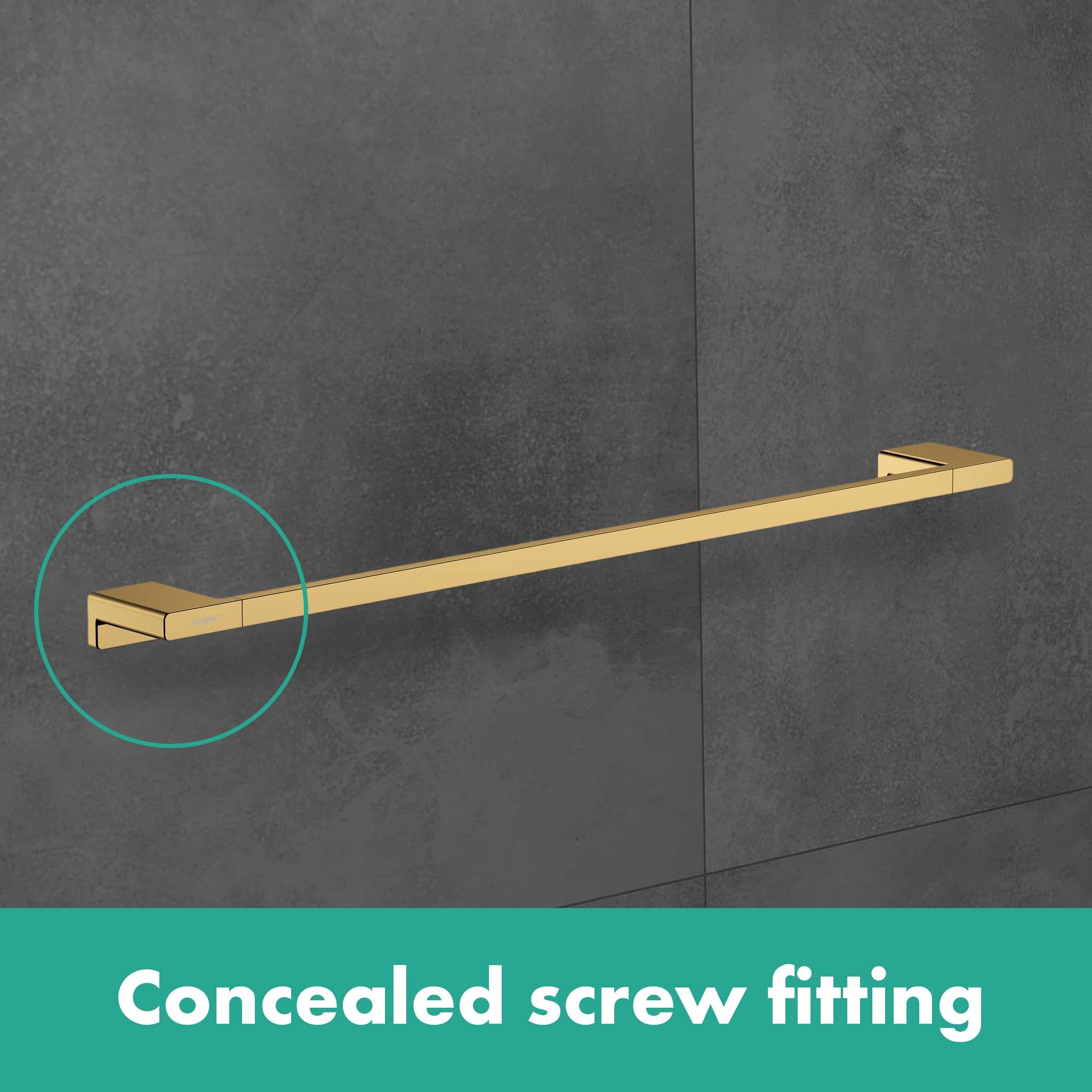 Hansgrohe 41747140 AddStoris Towel Bar, 24" in Brushed Bronze