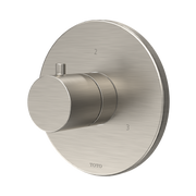 Toto Round Three-Way Diverter Shower Trim, Brushed Nickel - TBV01104U#BN