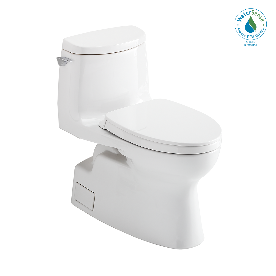 Toto Carlyle II 1G One Piece Elongated Auto Flush Washlet+ Ready Universal Height Toilet with CEFIONTECT 1.0 GPF with SS124 SoftClose Seat in Cotton White