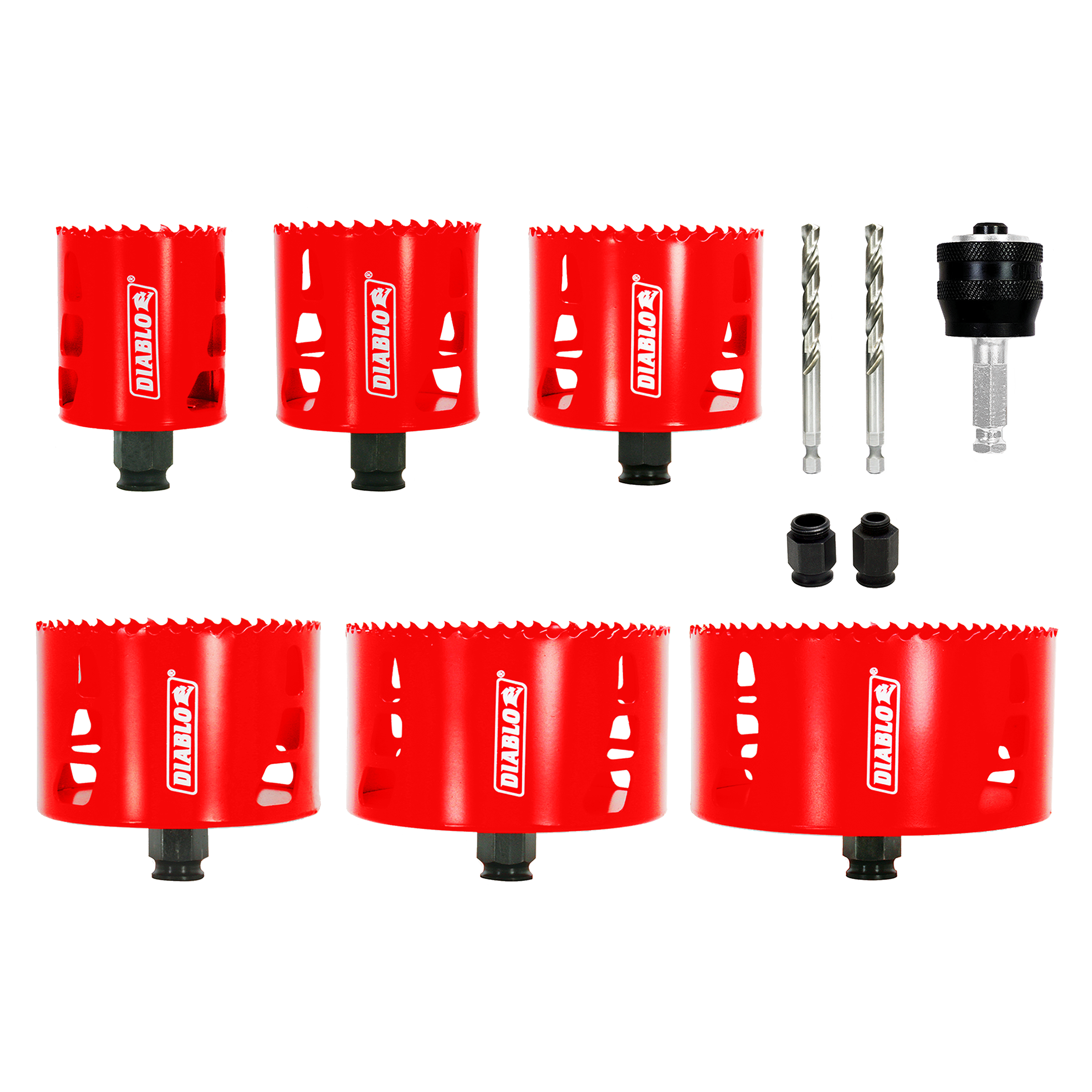 Diablo DHS11SLD 11 pc Multi-Project Bi-Metal Hole Saw Set - 5 Pack