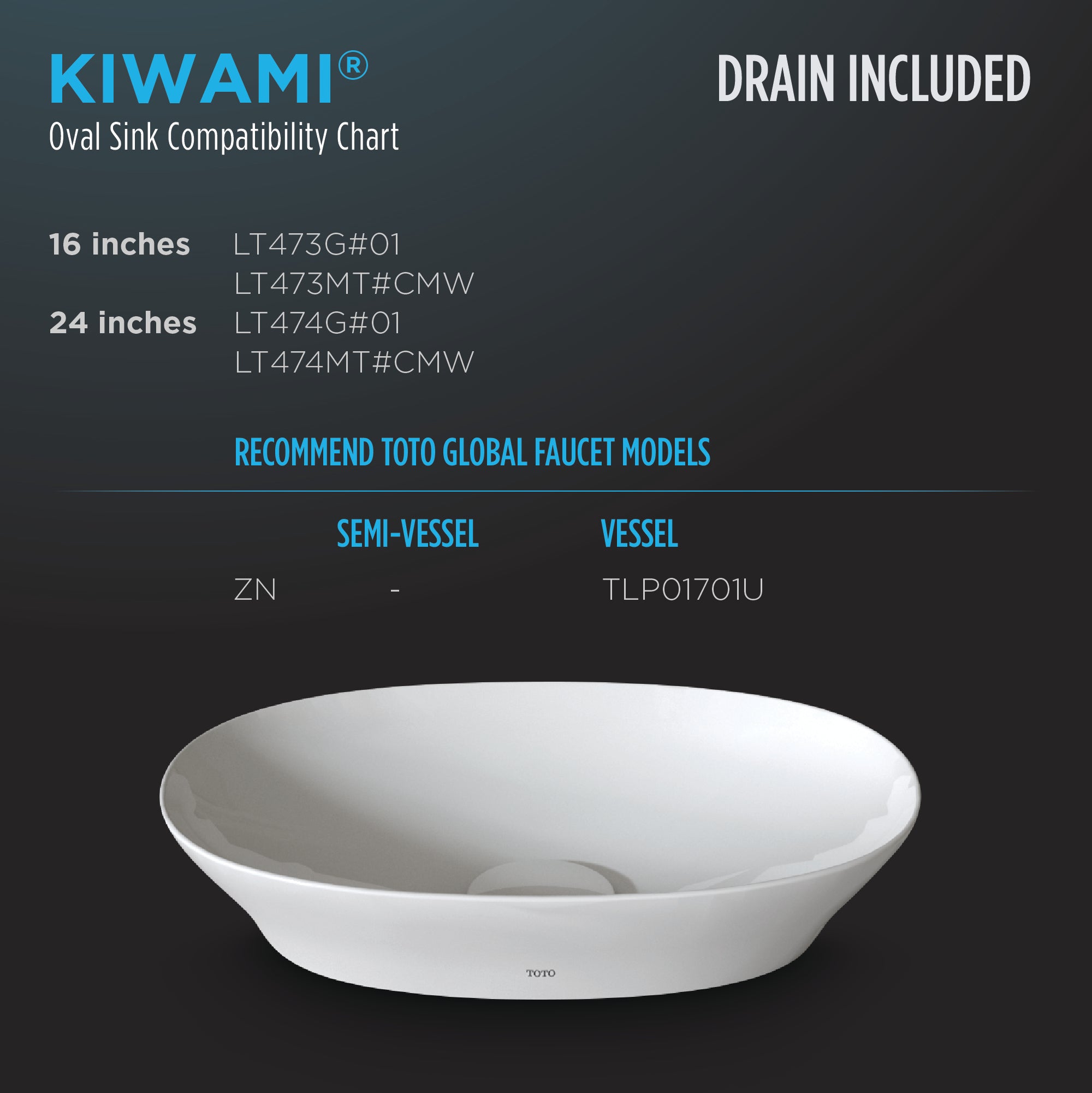 Toto Kiwami 16 Inch Vessel Bathroom Sink with CeFiONtect - Cotton White - LT473G#01