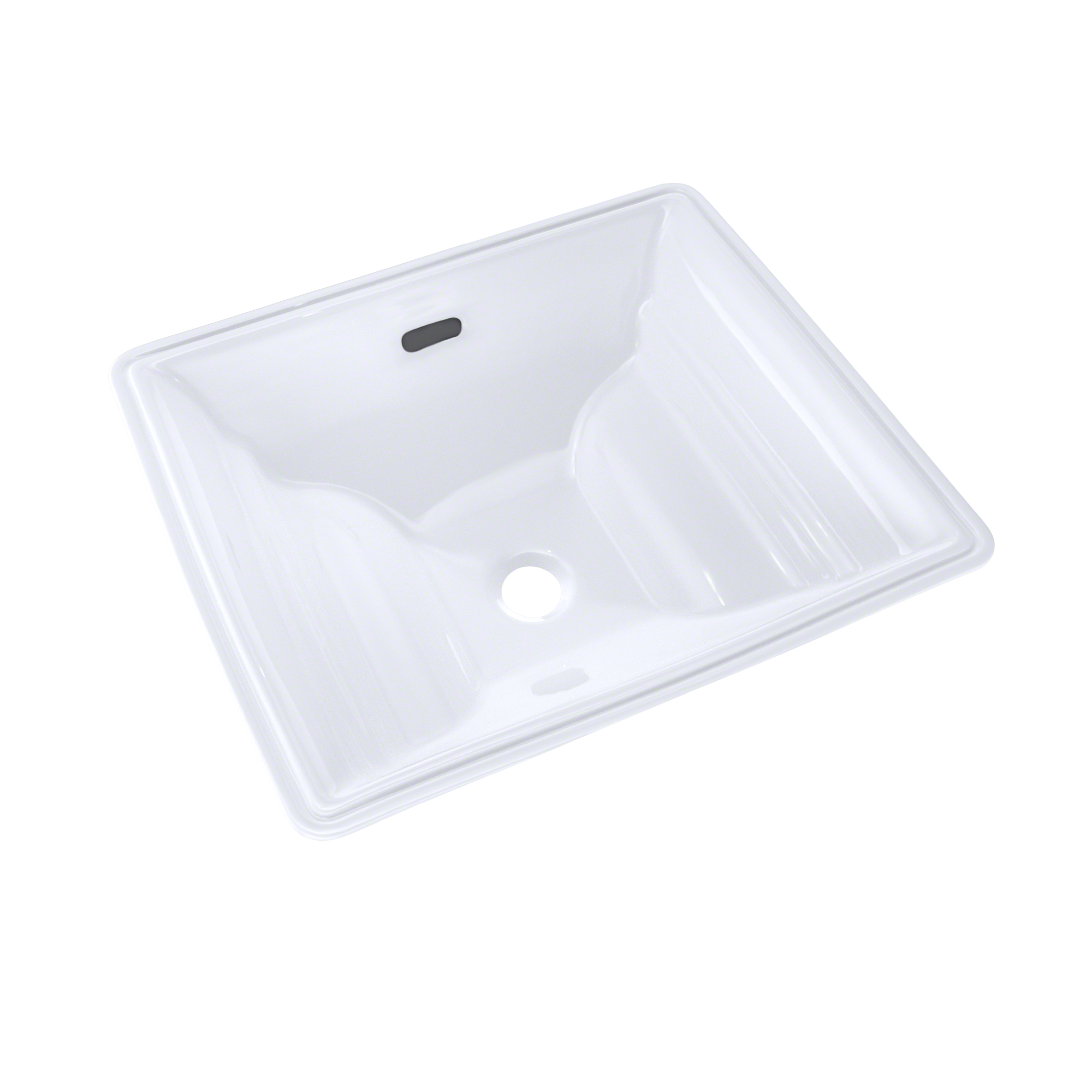 Toto Aimes Rectangular Undermount Bathroom Sink With CeFiONtect, Cotton White