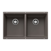 Blanco 527410: Precis Equal Double Bowl Sink - Volcano Gray