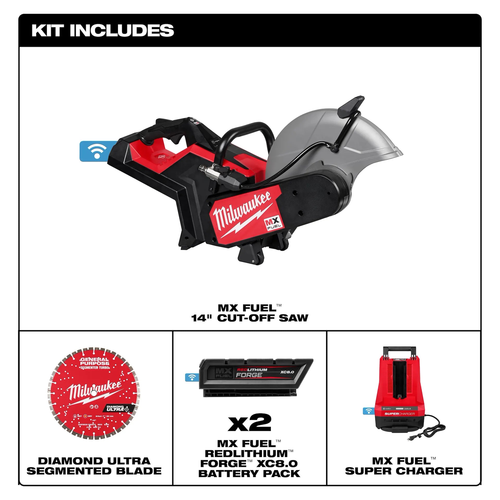 Milwaukee MX FUEL 14 in. Cut-Off Saw with RAPIDSTOP Kit