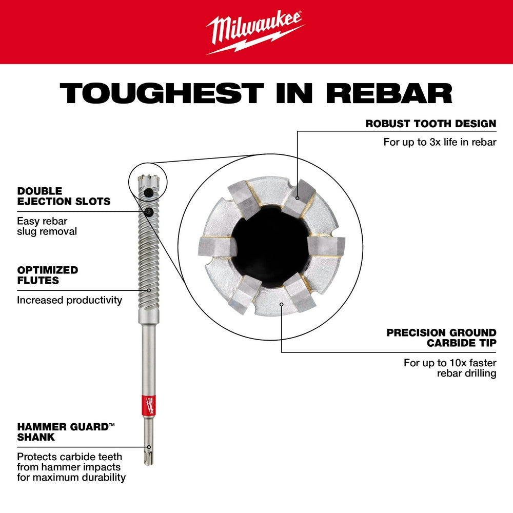 Milwaukee 48-20-6724 SDS Plus 13/16" X 12" Rebar Cutter