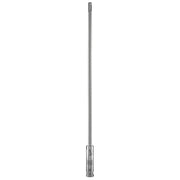 Long metal SDS+ extension rod with locking collar at the base.