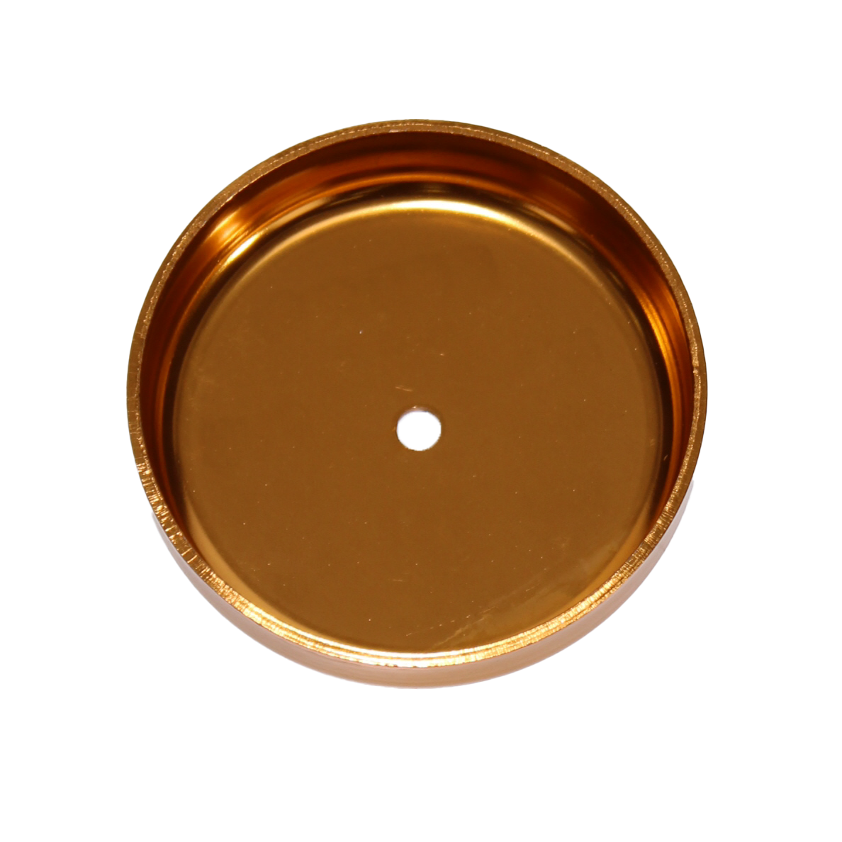 Brass canopy cover with center hole for 3/4" pressure vacuum breaker installation.