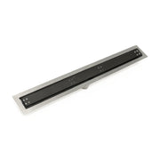 Infinity Drain 60" FFTIF 6560 BK Linear Drain Kit: Matte Black