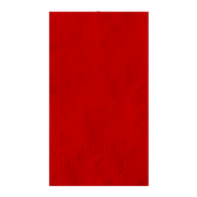 Red rectangular sanding sheet with textured grit surface, 2-3/4 by 5 inches.