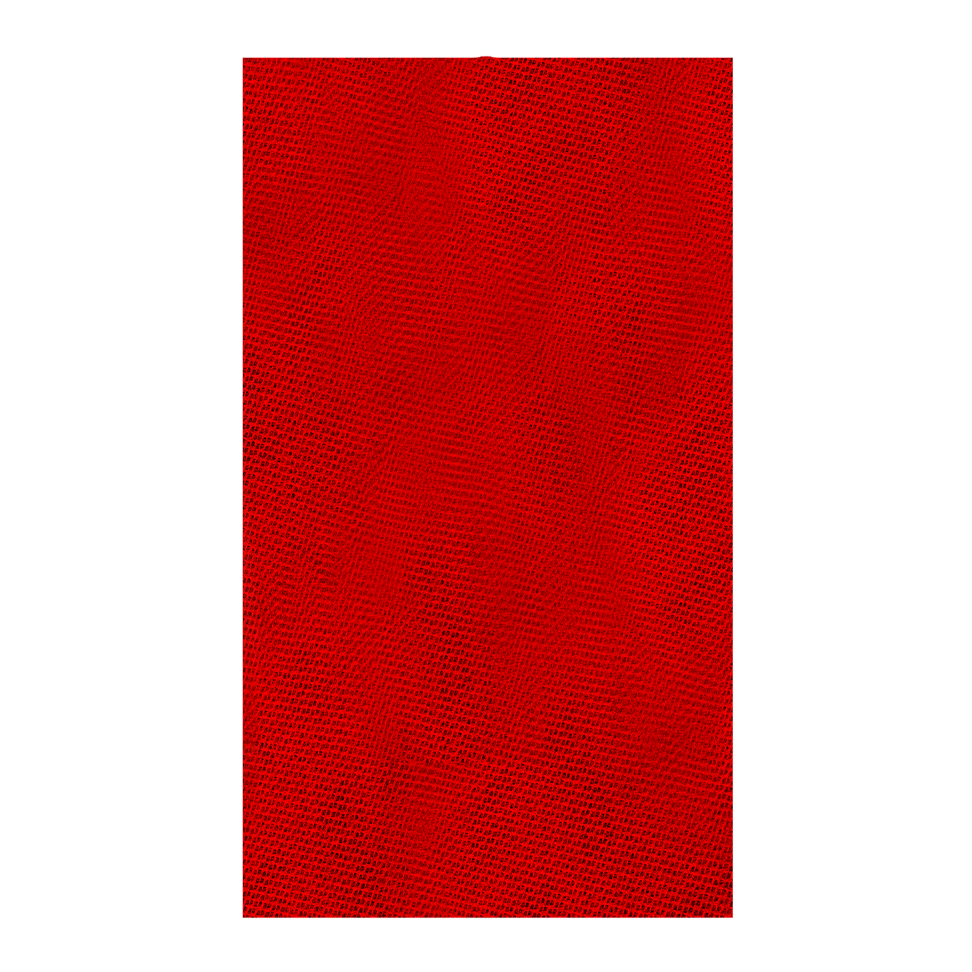 Red rectangular sanding sheet with textured grit surface.