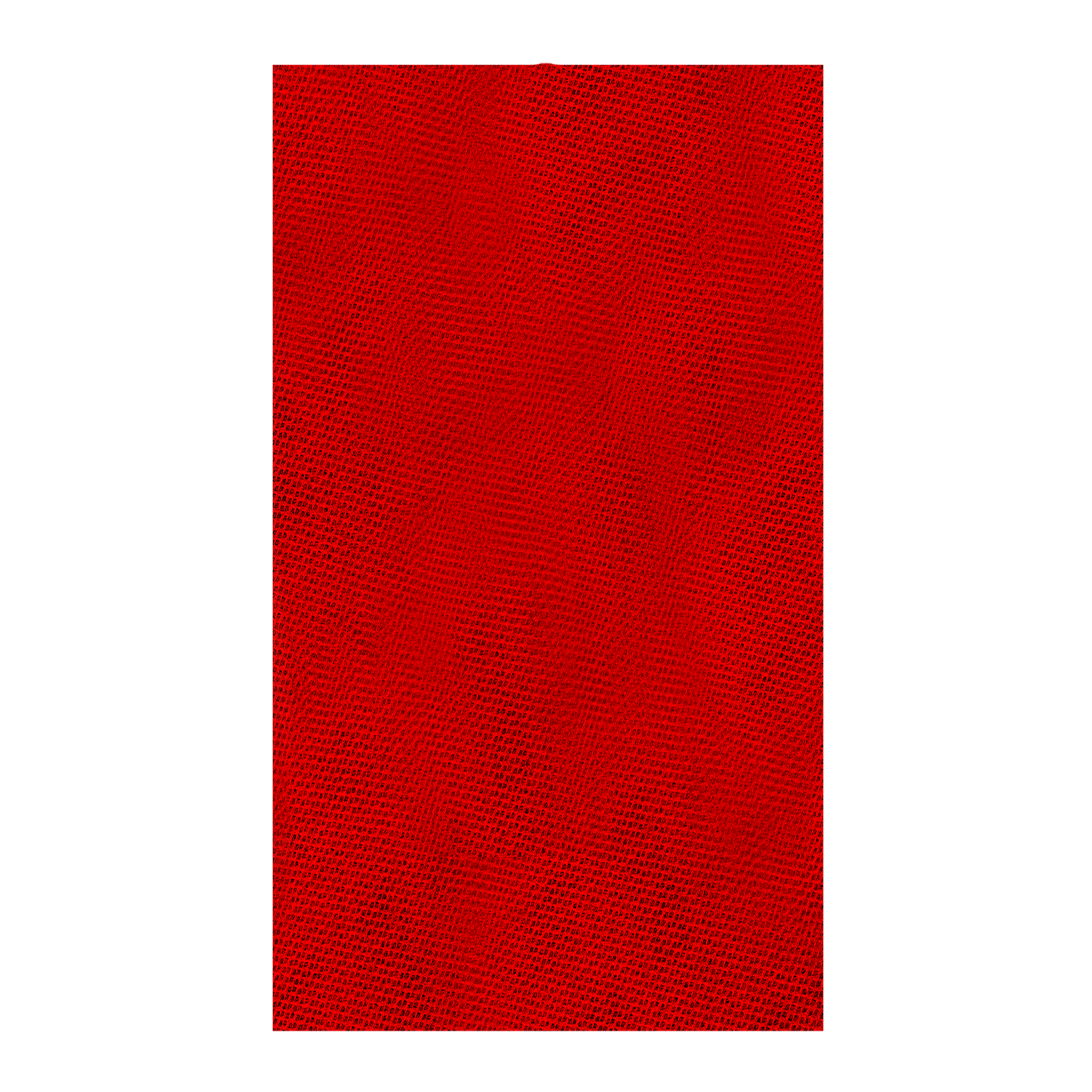 Red rectangular sanding sheet with textured abrasive surface.