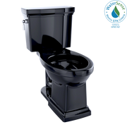 Toto Promenade II Two Piece Elongated Universal Height Toilet 1.28 GPF Less Seat in Ebony
