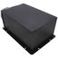 Black rectangular ventilation fan and heater unit with rounded corners, approximately 12x10 inches.