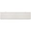 White rectangular air filter with pleated surface and cardboard frame.