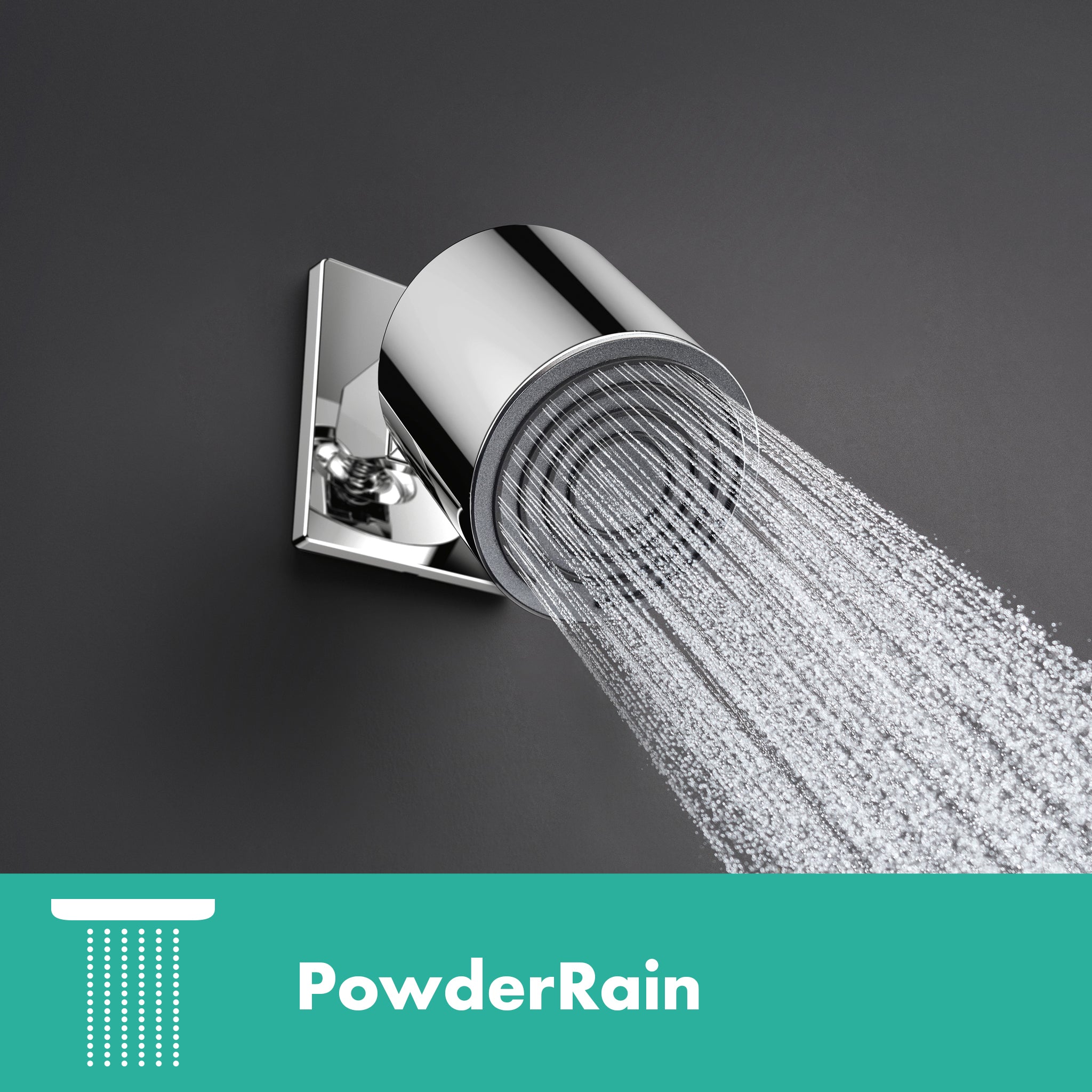 Hansgrohe 24131001 Pulsify S Shower Head 105 1-Jet, 2.5 GPM in Chrome