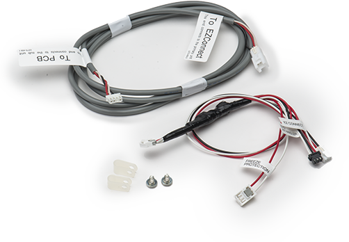 Rinnai EZ Connect Cable with gray and red wiring harnesses, connectors, and mounting hardware.