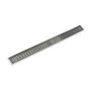 Infinity Drain 60" FXAS 6560 SS Linear Drain Kit: Satin Stainless