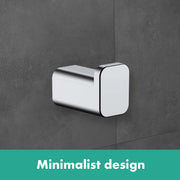 Hansgrohe 41742340 AddStoris Single hook in Brushed Black Chrome