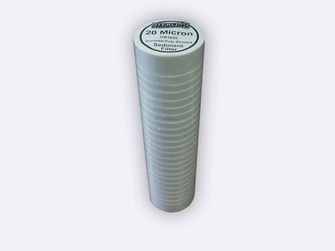 Sterling Water Treatment GB Series 2.5 inch x 10 inch Grooved Poly-Bonded 20 Micron Filter Cartridge - GB1020