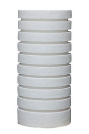 Sterling Water Treatment GB Series 4.5 inch x 10 inch Grooved Poly-Bonded 5 Micron Filter - GBJ1005