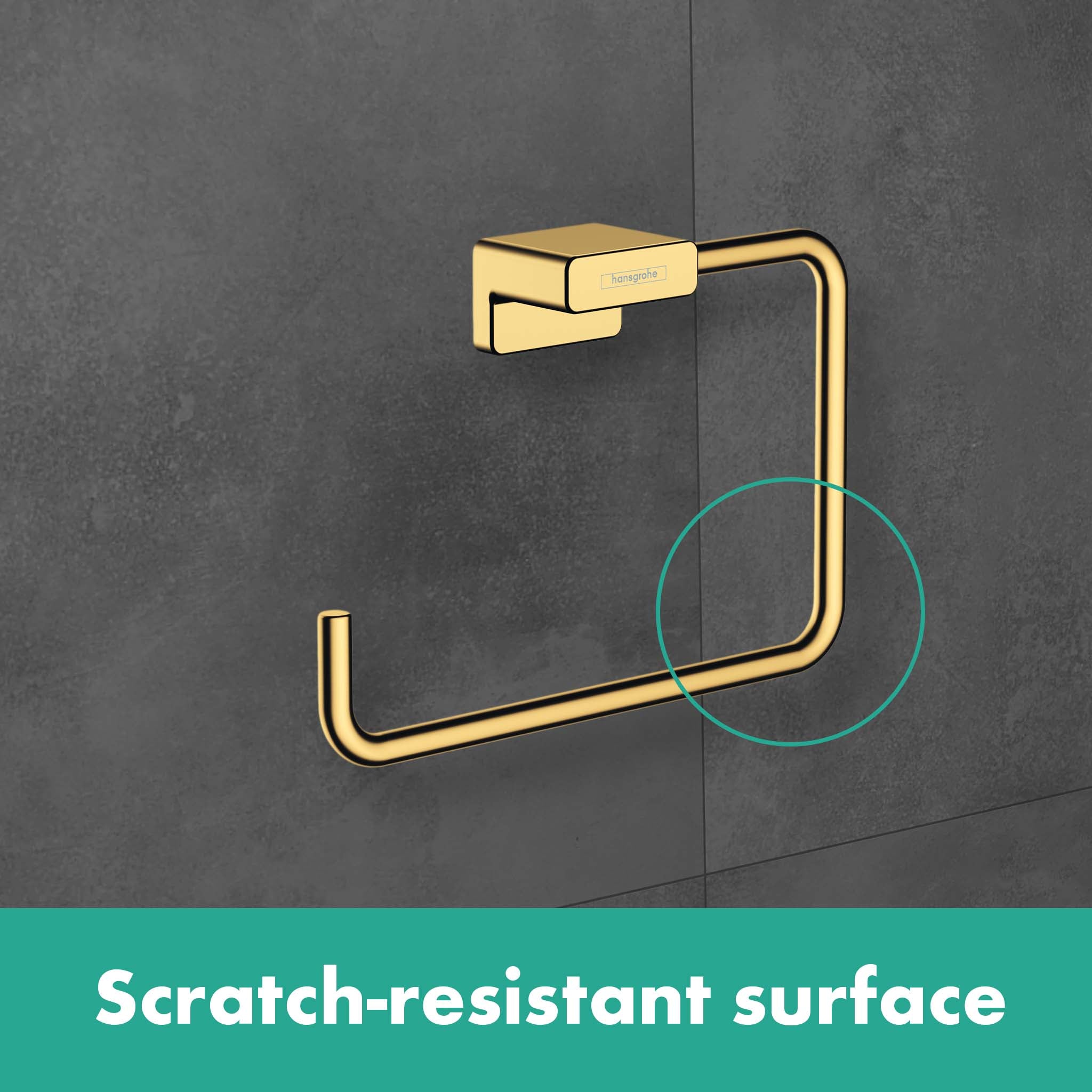 Hansgrohe 41754140 AddStoris Towel ring in Brushed Bronze