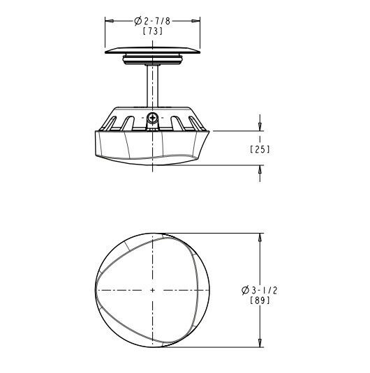 Geberit 151.550.21.1 TurnControl Trim Kit Chrome Bath Waste Overflow