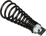 Black metal corkscrew retrieval tool with coiled spring design and threaded connector end.