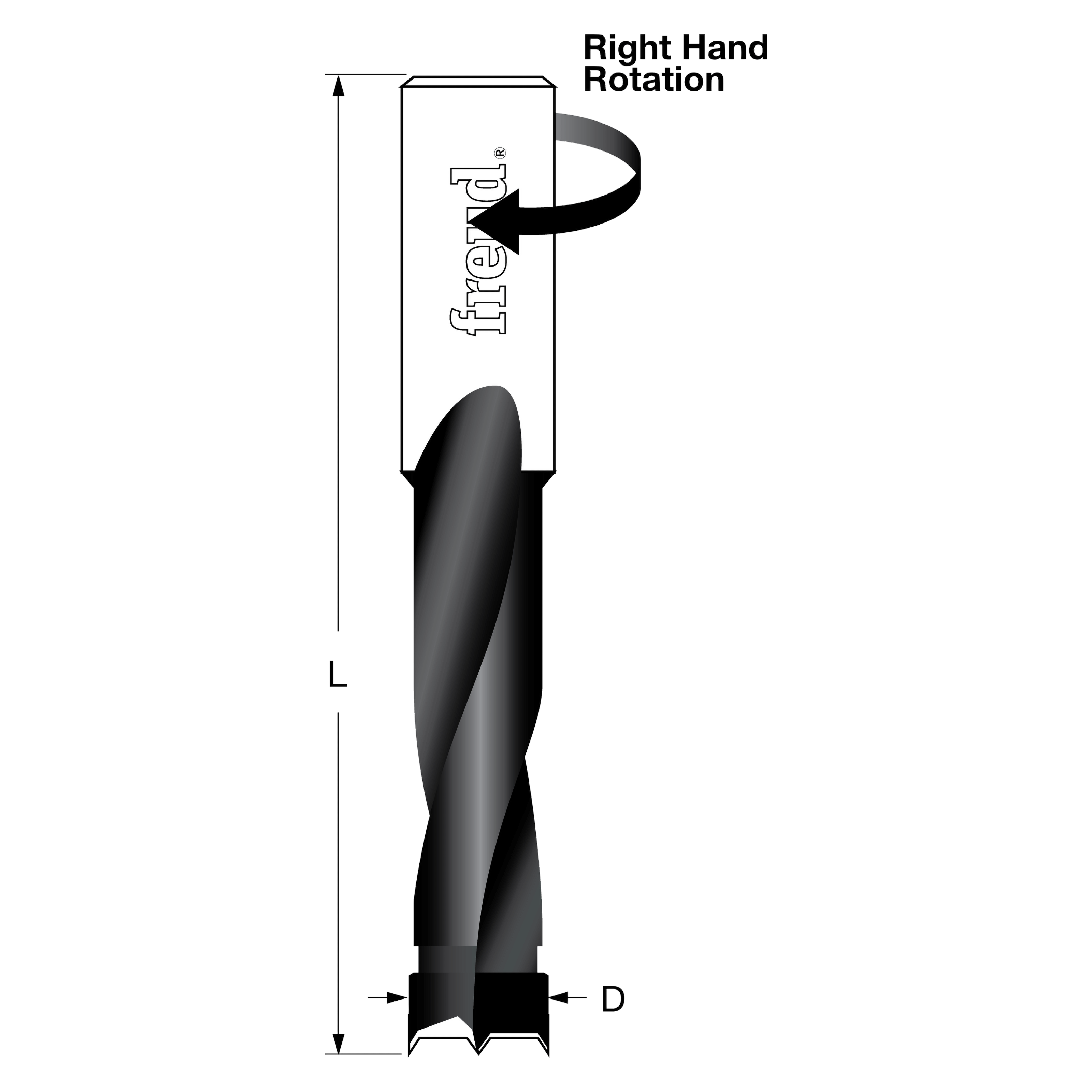 Freud BP50057R 5 mm (Dia.) Brad Point Bit