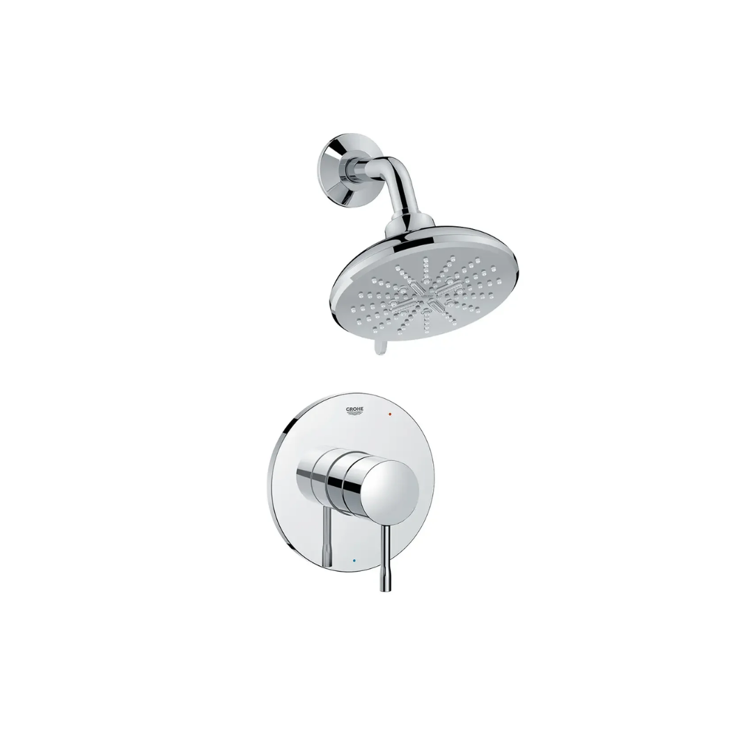 Grohe Essence 1025200000 Essence Pressure Balance Valve Shower Only Combo in Grohe Chrome