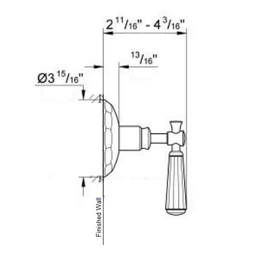 Grohe 19272000 Kensington Collection 2-Way Diverter Valve Trim (Only): Chrome