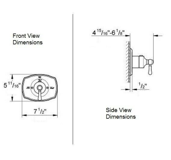 Closeout Open Box Grohe 19839000 Grohflex Authentic Custom Shower Thermostatic Trim With Control Module Starlight Chrome