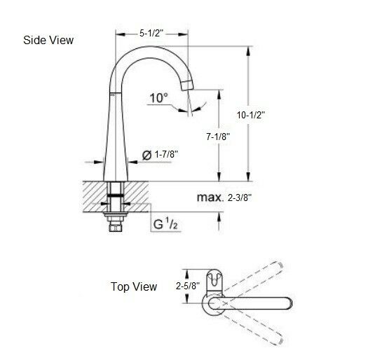 Grohe 30026000 Ladylux3 Collection New Pillar Tap Bar Faucet: Chrome