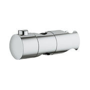 Chrome glide element repair part with cylindrical body and square mounting bracket.