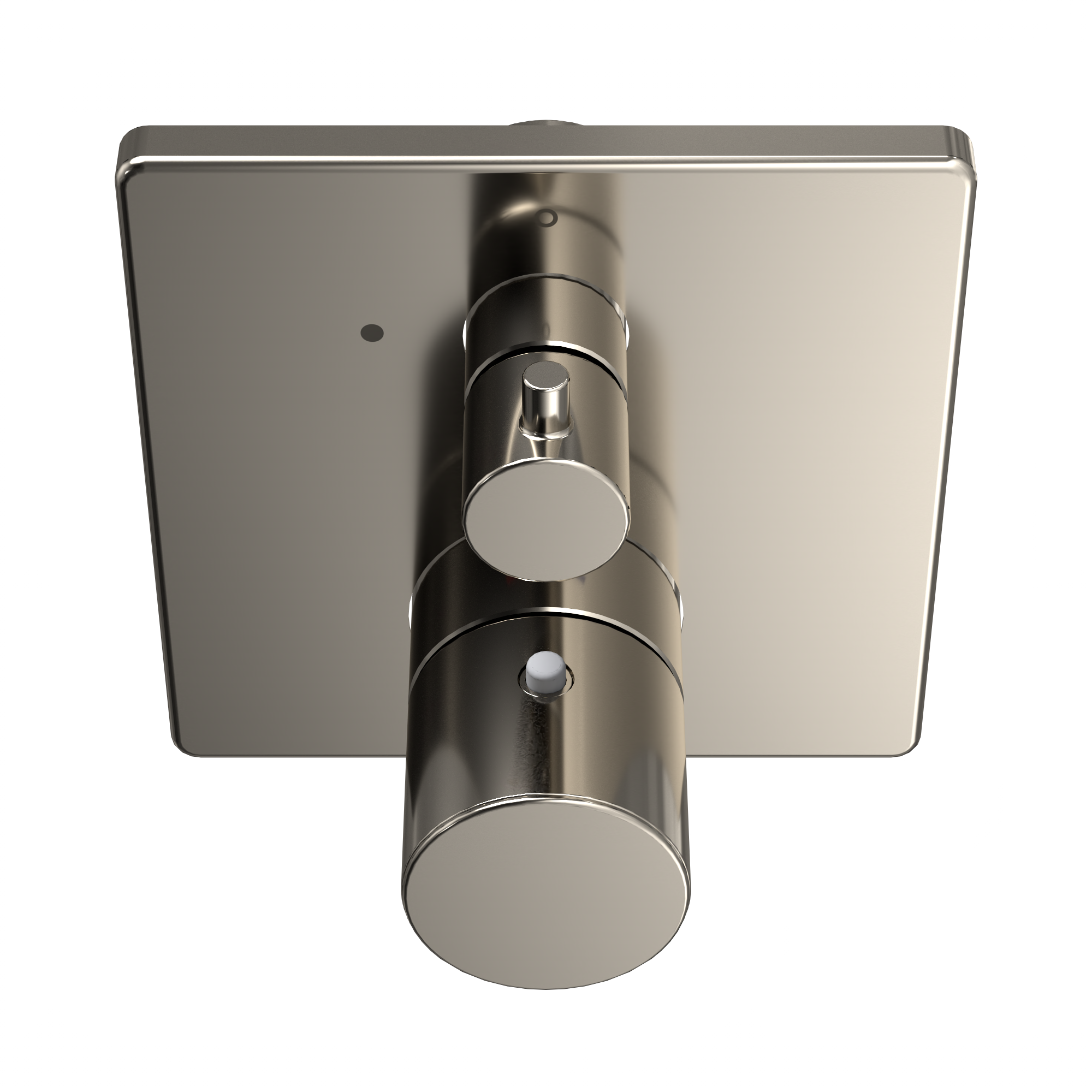 Toto Square Thermostatic Mixing Valve with Volume Control Shower Trim, Polished Nickel - TBV02403U#PN