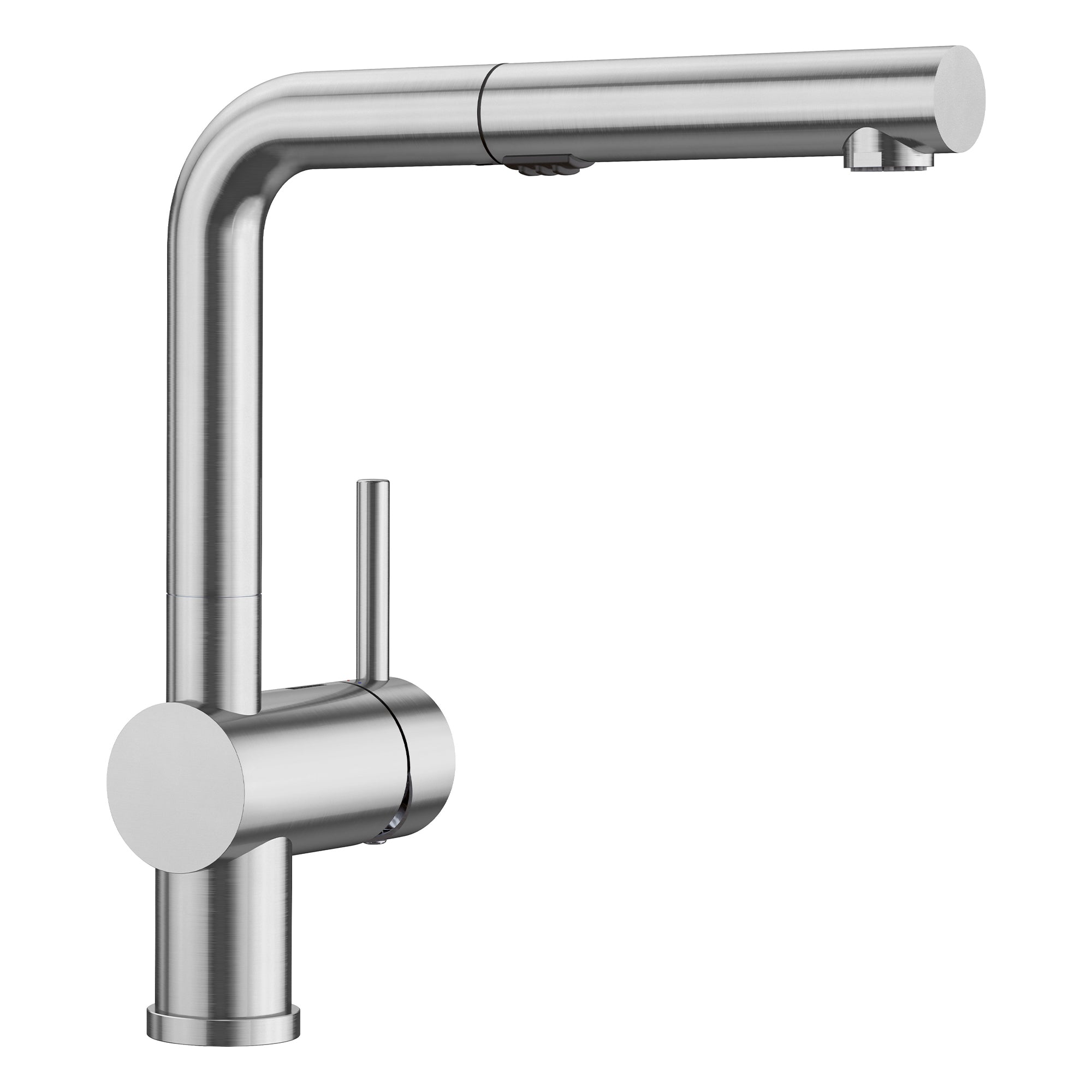 Blanco 526366: Linus Collection Pull-Out 8.69" Kitchen Faucet 1.5 GPM - PVD Steel
