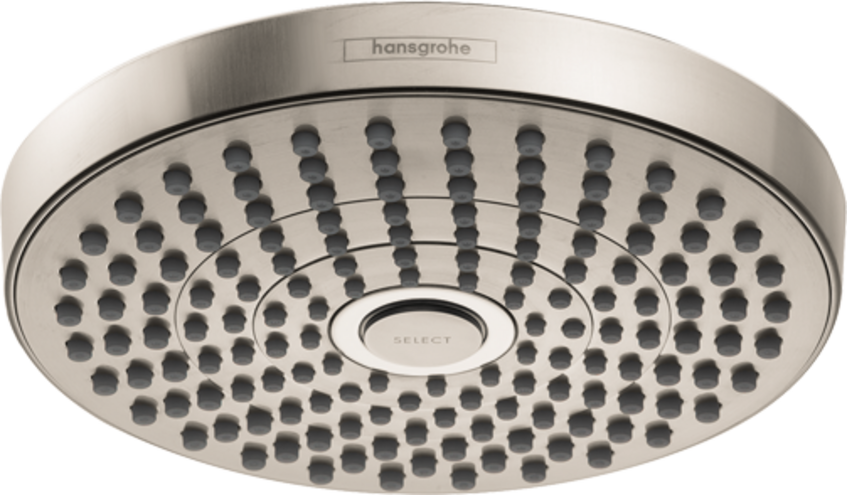 Hansgrohe 26523821 Croma Select S 180 2-Jet Shower Head Brushed Nickel