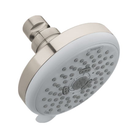 Hansgrohe 04071820 Croma 100 Shower Head E 3-Jet, 2.5 GPM in Brushed Nickel