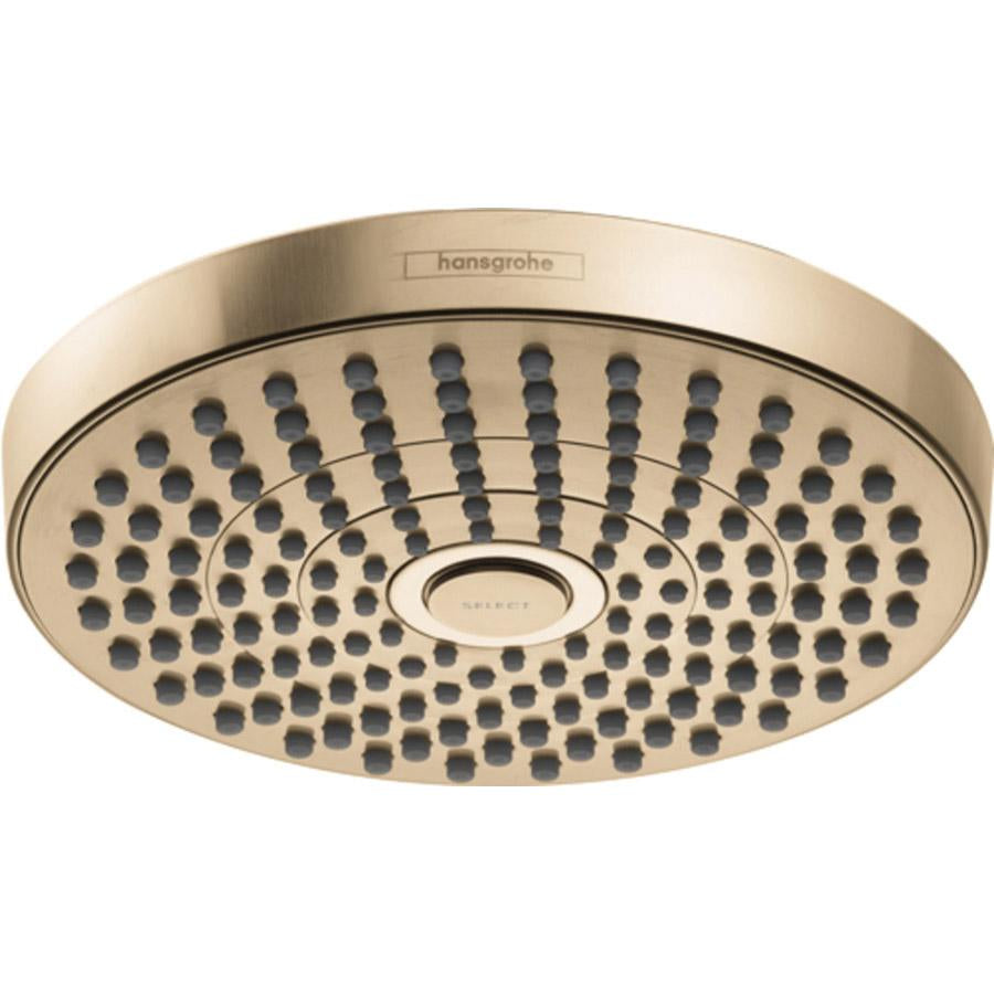 Hansgrohe 04388140 Croma Select S Shower Head 180 2-Jet, 1.8 GPM in Brushed Bronze