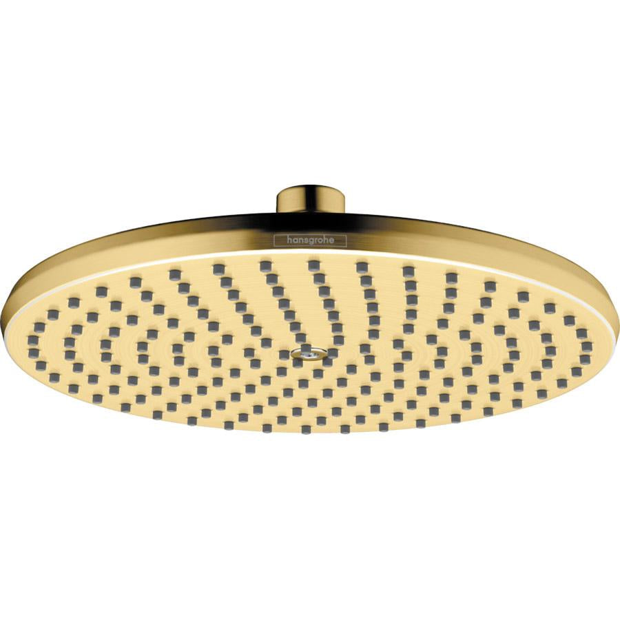 Hansgrohe 04824250 Locarno Shower Head 240 1-Jet, 1.75 GPM in Brushed Gold Optic