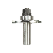 Steel slotting cutter with cylindrical shaft, horizontal cutting blade, and hexagonal collet nut at top.