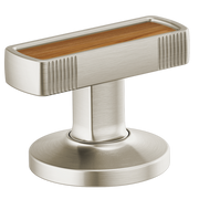 Brizo Kintsu Widespread Lavatory Knob with Wood Inlay Handle Kit